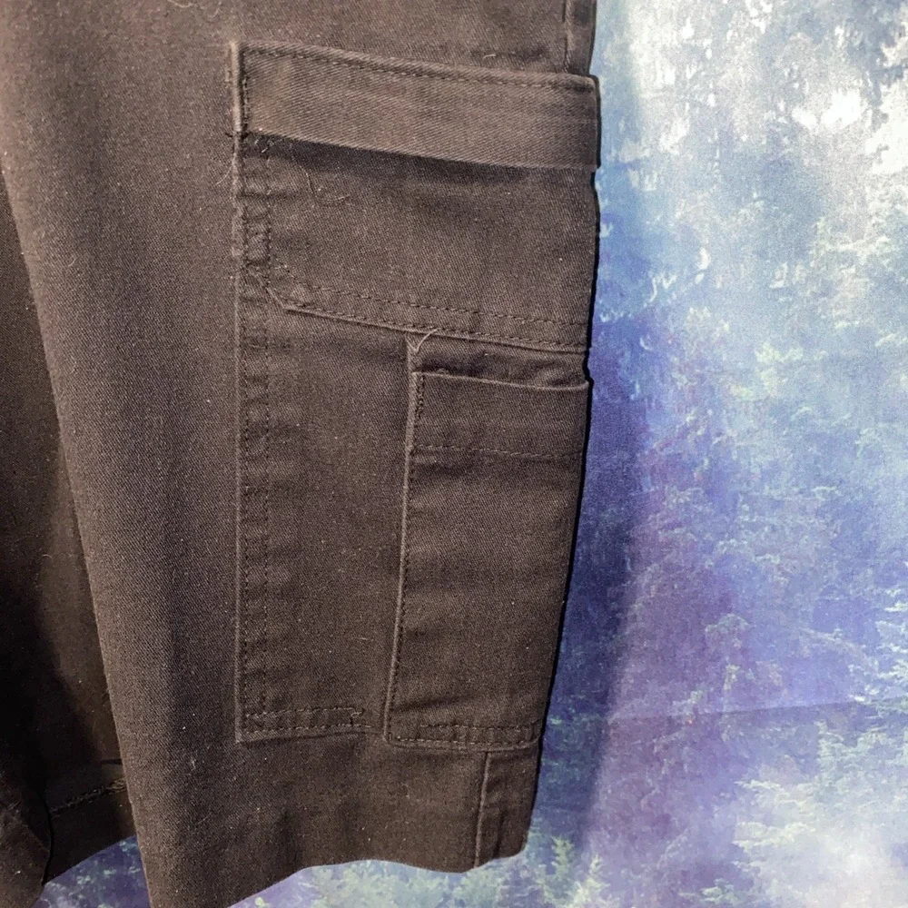 Dickies Men's Black Canvas Cargo Shorts W44 Inseam 10
